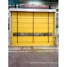 Wind Resistant Stacking PVC Fabric Door For Warehouse